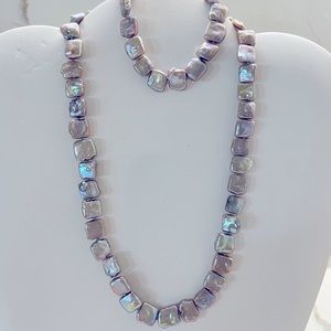 Genuine fresh water pearl necklace and bracelet